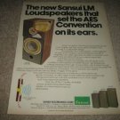 Sansui LM-330 Speaker Ad from 1975