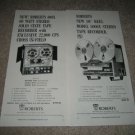 Roberts 5000x,400x Open-Reel Ads from 1966