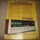 Technics QUAD Receiver Ad from 1975 CD-4