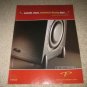 Paradigm Seismic Series Subwoofer Ad from 2004
