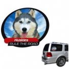 SIBERIAN HUSKY CAR WINDOW DECAL