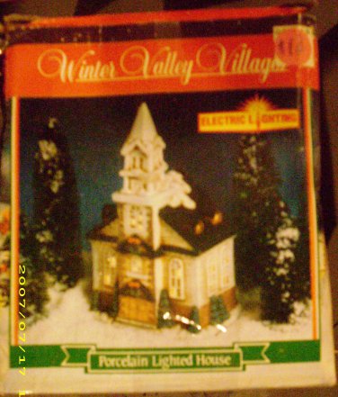 Christmas Decoration - Porcelain Lighted House