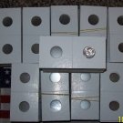 2000 NEW 2x2 MYLAR COIN Paper FLIPS (Quarter Quarters)