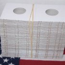 2x2 COIN HOLDER Cardboard Mylar~100 FLIPS (CENT-DOLLAR)
