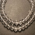 1 11-12" 4mm Clear Glass Round Bead Strand RG04-09