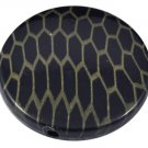 1 Acrylic Pendant Round Snakeskin 31.5mm NEW PA31.5-10