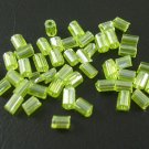 20g 2 Cut Glass Seed Bead 11/0 Green Loose SG11-38