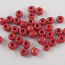 20g Glass Seed Bead Red 8/0 Loose SG08-25