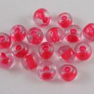 20g Glass Seed Bead 6/0 Loose Trans Red SG06-01