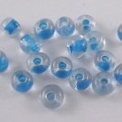 20g Glass Seed Bead 6/0 Loose Trans Blue SG06-05