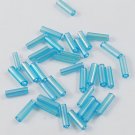 20g Glass Bugle Bead 6mm Sky Blue Loose GG06-13B