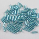 20g Glass Bugle Bead 6mm Skyblue Loose GG06-13A