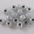 20g Glass Seed Bead 6/0 Loose Grey SG06-21