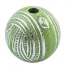 20 Acrylic Beads Round Lt Green 16mm RA16-34