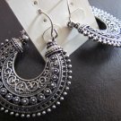 EARRINGS - GORGEOUS INTRICATELY DESIGNED TEXTURED HOOP EARRINGS