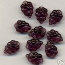 PURPLE GRAPES GLASS FRUIT BEADS CHARMS Grape Clusters