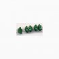 10mm Vintage Green Opaque Cup Glass Flower Beads