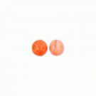 Peach Fruit Glass Beads Carmen Miranda or Wine Charms
