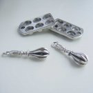 Muffin Pan Whisk Silver Charms Baking Cook Kitchen Cupcake