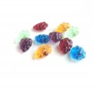 Grape Beads Wine Charm Harvest Mix Purple Gold Greens
