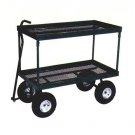 2 TIER LEVEL MESH NURSERY TOOL YARD GARDEN CART WAGON