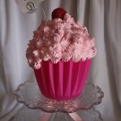 Giant Sweet Pinkalicious FAUX Centerpiece CUPCAKE 4 BDAY, Shower, or that Sweet someone...