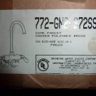 CHICAGO FAUCETS BAR SINK FAUCET POLISHED BRASS NEW