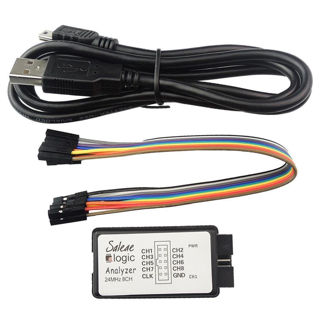 USB Logic Analyzer 8 Channel UART I2C SPI CAN etc, 24MHz use Saleae software