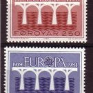 FAROES FOROYAR 1984 EUROPA 25 Anniversary CEPT MNH J771