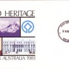 AUSTRALIA 1981 World Heritage FDC PSE J2573