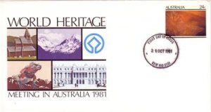 AUSTRALIA 1981 World Heritage FDC PSE J2573
