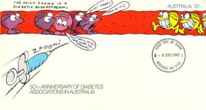 AUSTRALIA 1987 Diabetes Associations FDC PSE J2564