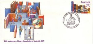 AUSTRALIA 1987 Library Association Anniv PSE J2506
