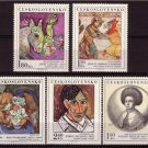PAINTING 1972 Czechoslovakia MNH set Sc 1847-51 #J723
