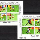 ROMANIA Soccer Football Sport 1984 Two MNH MS  #588