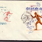 Olympic Games Lake Placid Skiing SS 1980 FDC J3280
