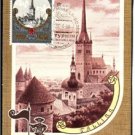 OLYMPIC GAMES 1980 Tallinn Old city Maximum card J3207