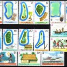TUVALU 1976 Definitive Set MNH Sc 23-37 B376