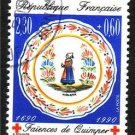 FRANCE Red Cross Semipost Used ScB614 J1990