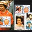 ST LUCIA 1983 QEII Birthday 60th Anniv MNH B183
