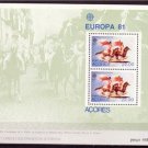 PORTUGAL AZORES 1981 EUROPA Folklore SS MNH J1374