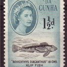 TRISTAN DA CUNHA 1954 QEII Fish Mint Sc16 B526