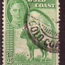 GOLD COAST 1948 George VI Horse Army Used Sc130 B503