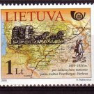 LITHUANIA 2005 Post History Horn Map Horses MNH J1838