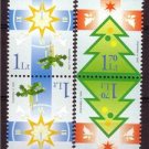 LITHUANIA 2002 Christmas Inverted Pair MNH J1820