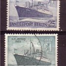 GERMANY BERLIN Ships 1955 Used Sc 9N113-14 J2310