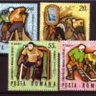 ROMANIA 1970 Sport Ice Hockey MNH set CV 3.00 EUR #J863