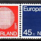 NETHERLANDS  EUROPA 1970 MNH Sc 483-84 #J567