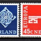 NETHERLANDS  EUROPA 1968 MNH Sc 452-53 #J565