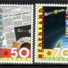 NETHERLANDS EUROPA  Space Flag 1983 MNH Sc 650-51 #J574